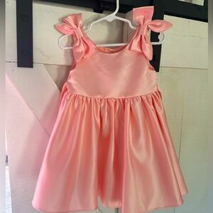 5 for $20 || Rare Editions 24MOS Pretty Pink Bow Accent Party Dress 🌸